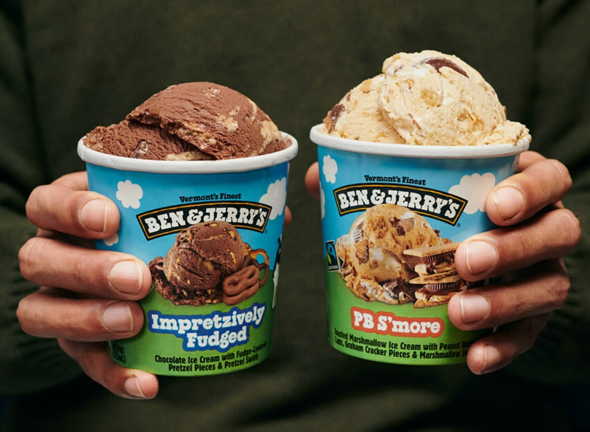 ben&jerry's impretzively fudged pb s'more ice cream