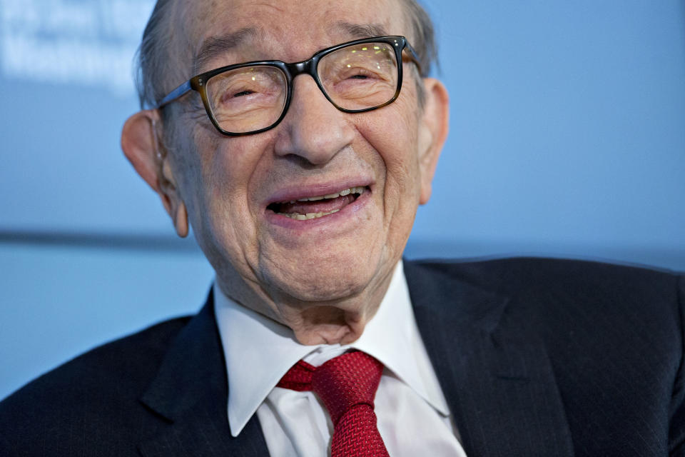 Alan Greenspan, former chairman of the U.S. Federal Reserve and president and founder of Greenspan Associates, during a Bloomberg Television interview in June 2016. (Photo: Bloomberg via Getty Images)