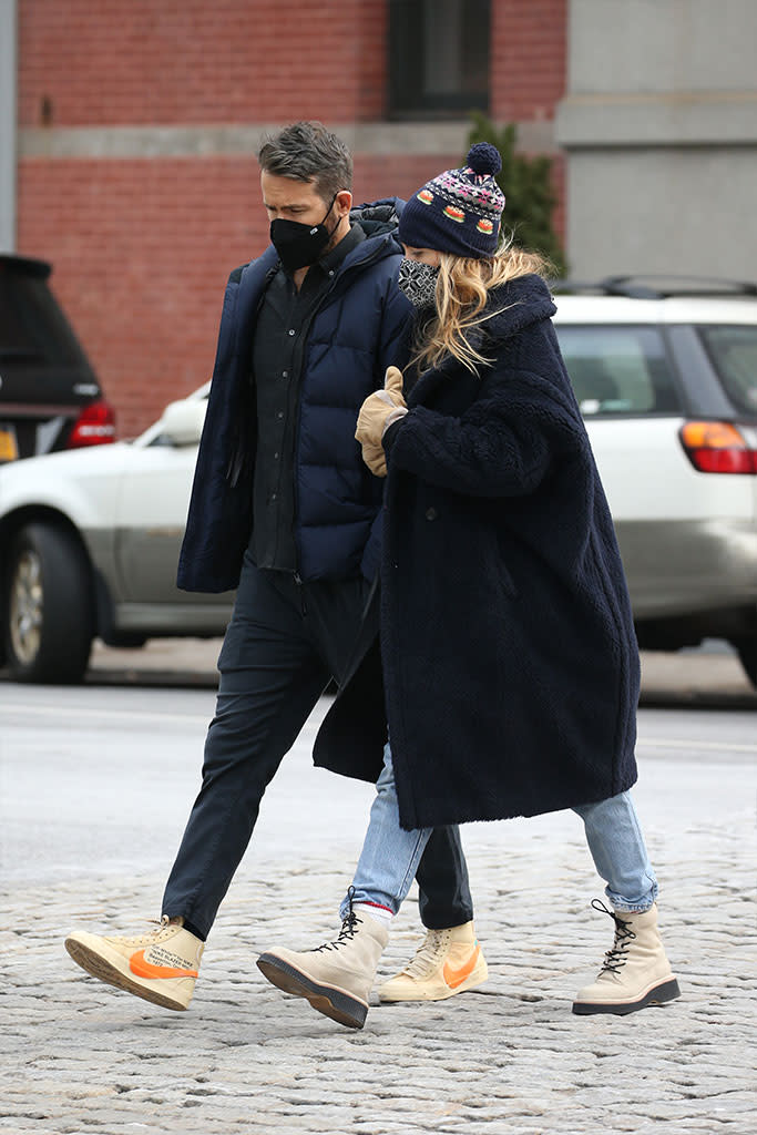 Blake Lively and Ryan Reynolds out and about in New York. - Credit: Splash