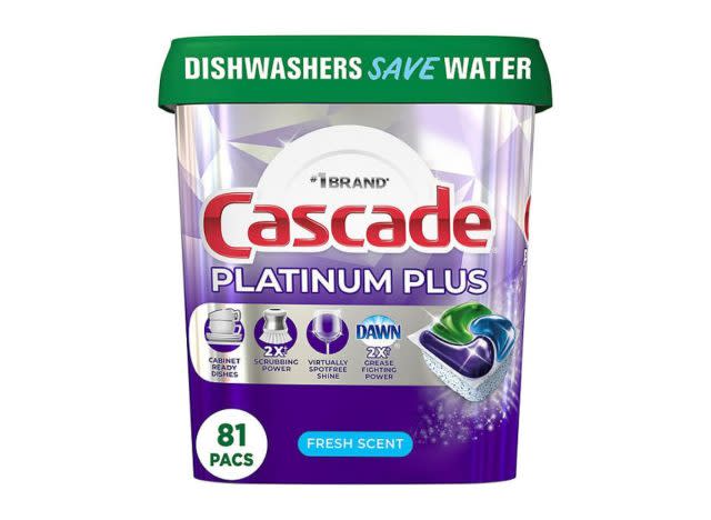 Cascade Platinum Plus ActionPacs Dishwasher Detergent Pacs