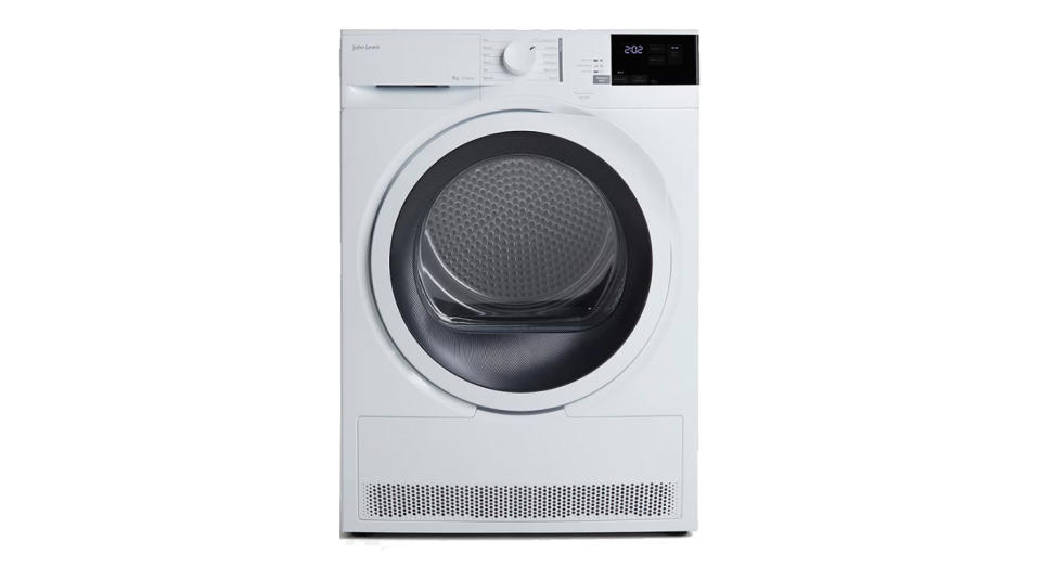 John Lewis & Partners JLTDH24 Heat Pump Freestanding Tumble Dryer, 8kg Load, A+ Energy Rating 