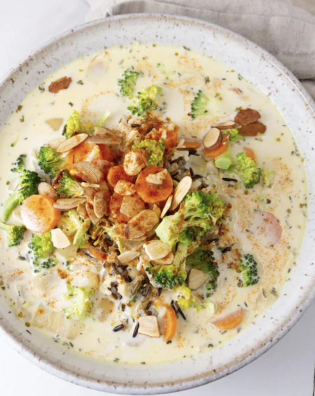 <p>Life Currents Blog </p><p>This is a hearty soup recipe with excellent texture. A perfect fall meal. </p><p><strong>Get the Recipe: <a href="https://lifecurrentsblog.com/creamy-broccoli-and-wild-rice-slow-cooker-soup" rel="nofollow noopener" target="_blank" data-ylk="slk:Crock Pot Broccoli Wild Rice Soup;elm:context_link;itc:0;sec:content-canvas" class="link rapid-noclick-resp">Crock Pot Broccoli Wild Rice Soup</a></strong></p>