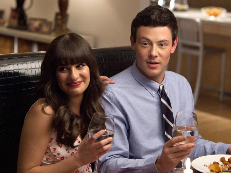 Lea Michele and Cory Montieth in Glee