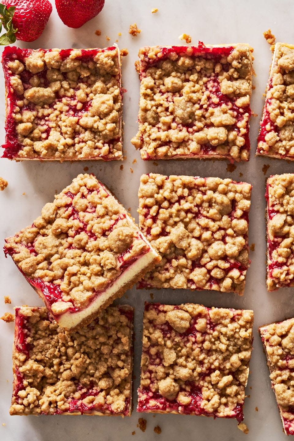 strawberry cheesecake bars