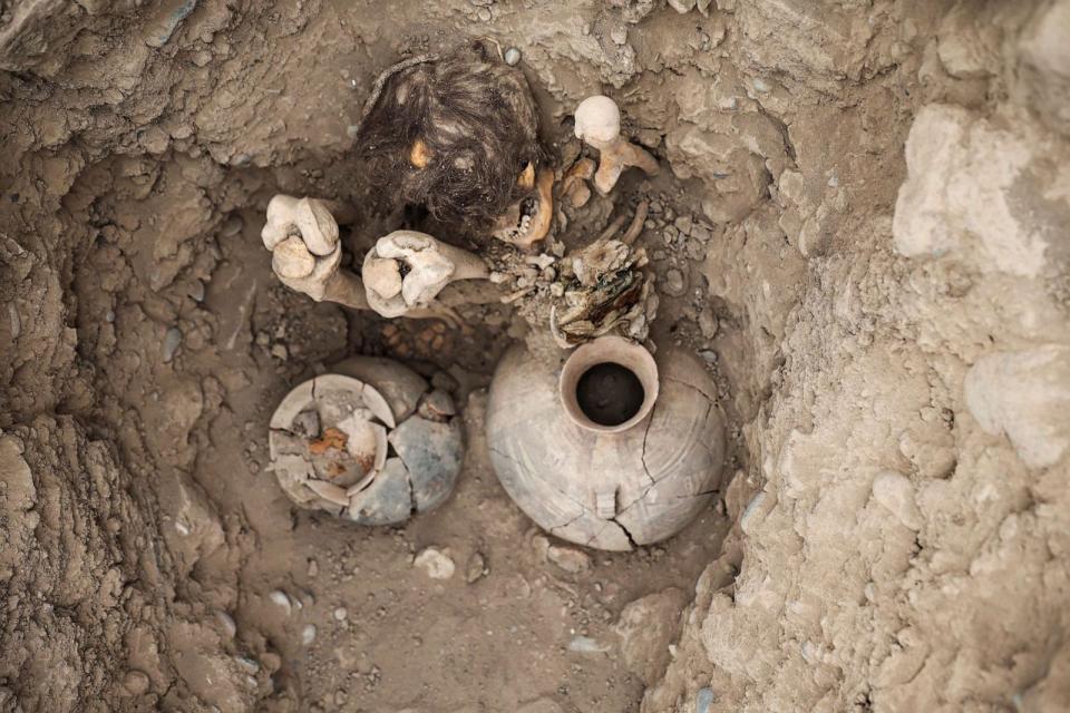 PHOTO: A general view of Huaca Pucllana, an archaeological site in a residential neighborhood where the remains of a 1,000-year-old mummy were discovered, in Lima, Peru, Sept. 6, 2023. (Sebastian Castaneda/Reuters)