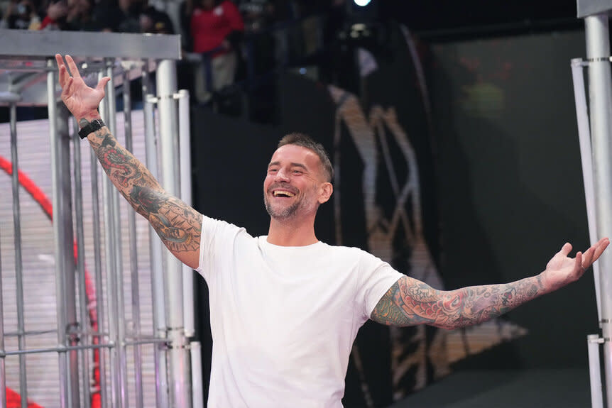 CM Punk appears during WWE Survivor Series