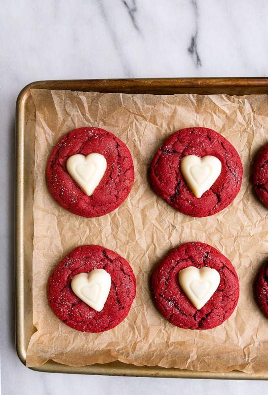 <p>Dessert for Two</p><p>Red velvet sugar cookies are perfect any time of year and take only 20 minutes to make.</p><p><strong>Get the recipe: <a href="https://www.dessertfortwo.com/red-velvet-sugar-cookies/" rel="nofollow noopener" target="_blank" data-ylk="slk:Red Velvet Sugar Cookies;elm:context_link;itc:0;sec:content-canvas" class="link rapid-noclick-resp"><em>Red Velvet Sugar Cookies</em></a></strong></p>