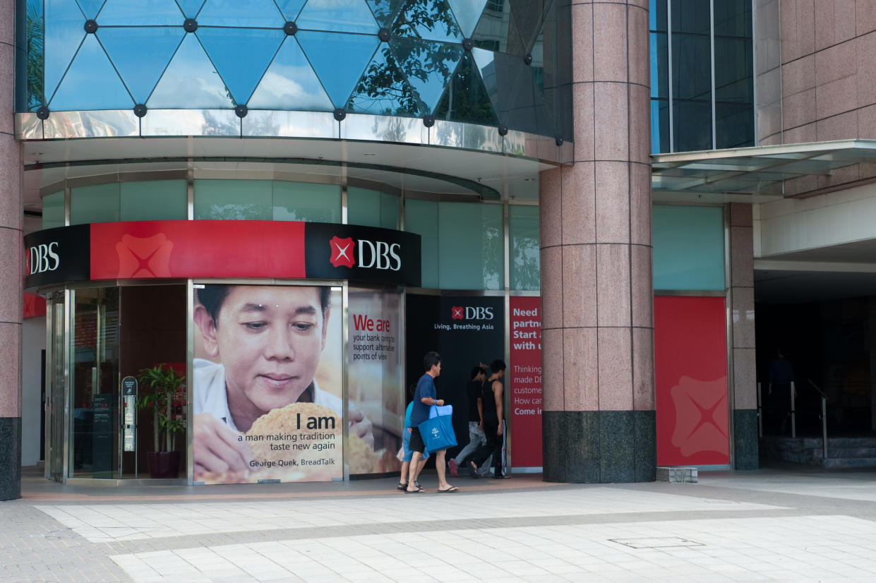 DBS bank Singapore (Yahoo News Singapore file photo)