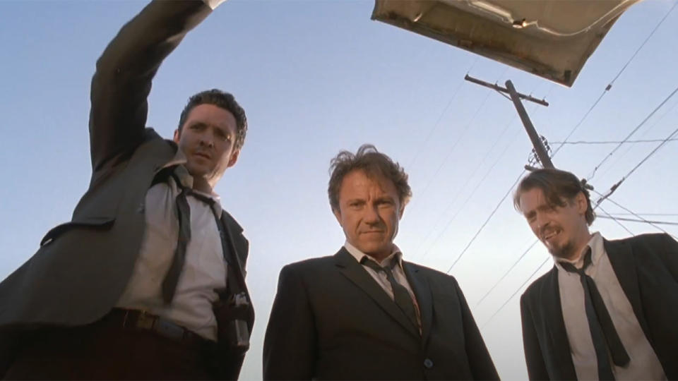 Screenshot from Reservoir Dogs trailer.