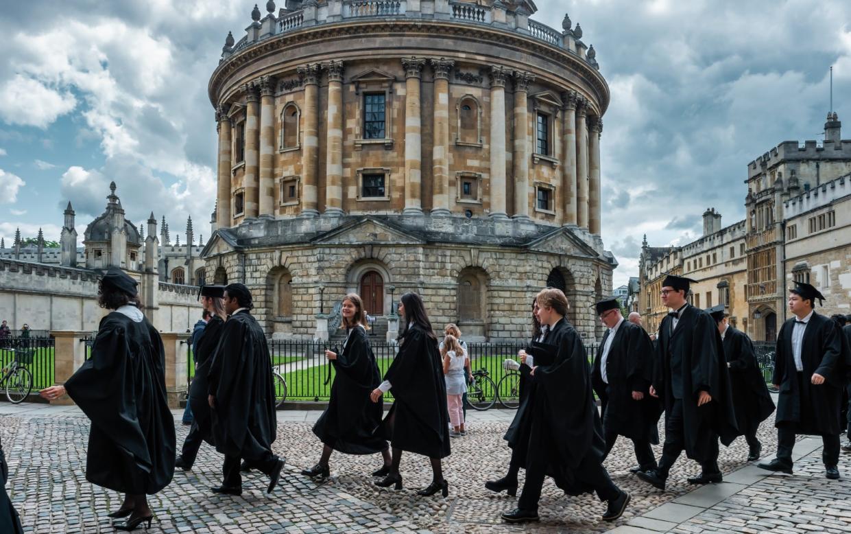 The bosses of 24 leading universities, including the University of Oxford, were summoned to Whitehall
