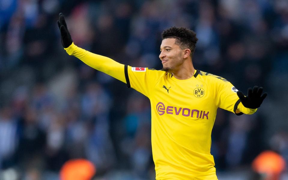 Borussia Dortmund have said they want to keep hold of England international Jadon Sancho until the end of the season - Getty Images Europe