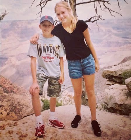 <p>George Kittle/Instagram</p> George Kittle and Emma Kittle in a throwback photo