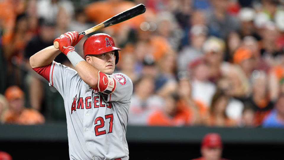 Mike Trout remains good at baseball. (AP)