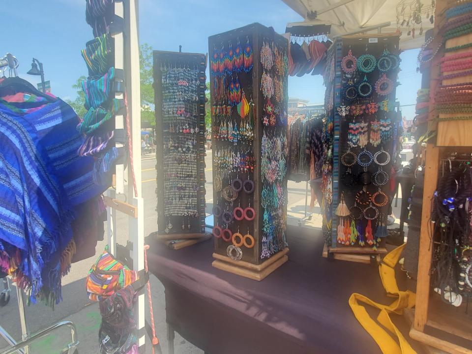 Detroit Bracelet's artisan goods for sale at 2024 Flower Day at Eastern Market in Detroit on May 19.