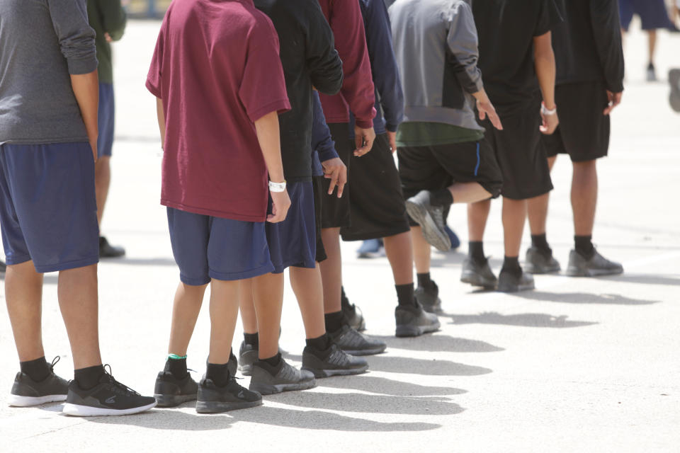 Occupants at Casa Padre, an immigrant shelter for unaccompanied minors, in Brownsville, Texas, in June. (Photo: ACF/HHS/Handout via Reuters)