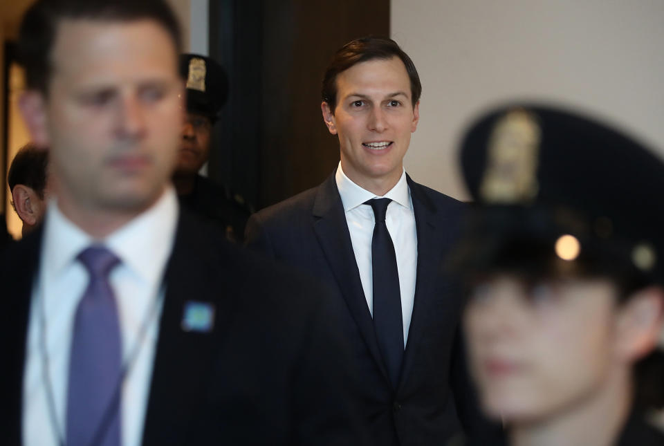 Jared Kushner, White House senior adviser and son-in-law to President Donald Trump, arrives at the Capitol on July 25, 2017.&nbsp;Kushner was&nbsp;interviewed by the House Intelligence Committee in a closed-door meeting about contacts he had with Russia.