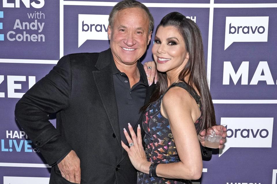 WATCH WHAT HAPPENS LIVE WITH ANDY COHEN -- Episode 19064 -- Pictured: (l-r) Terry Dubrow, Heather Dubrow -- (Photo by: Charles Sykes/Bravo)