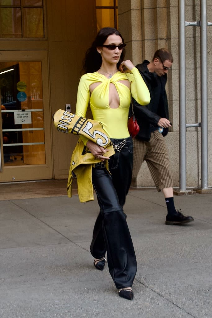 Hadid in NYC on May 10. - Credit: BeautifulSignatureIG / SplashNews.com