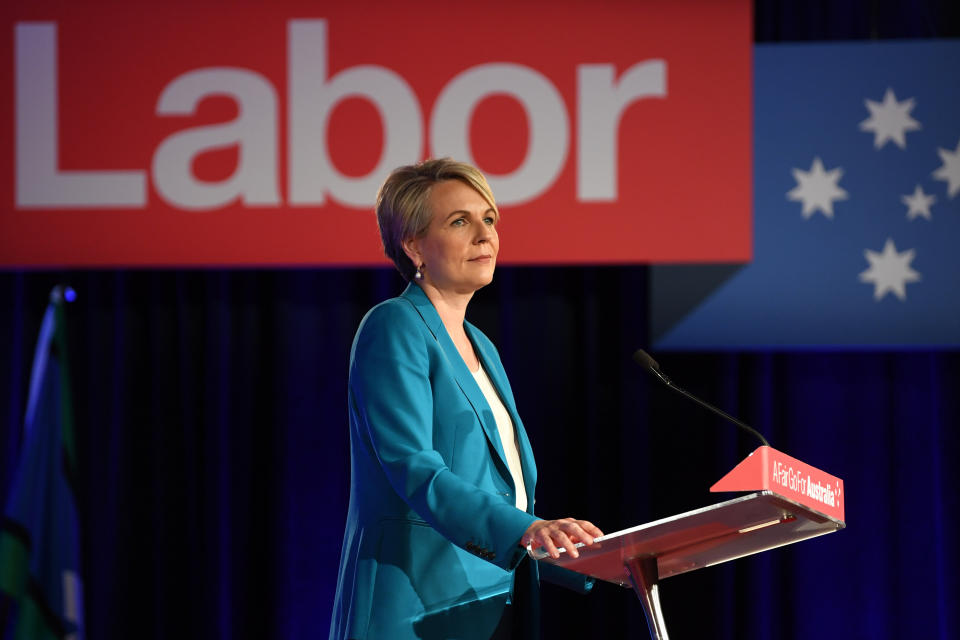 Shadow Employment Minister Tanya Plibersek declared on Monday she won't be running for the role. Source: AAP