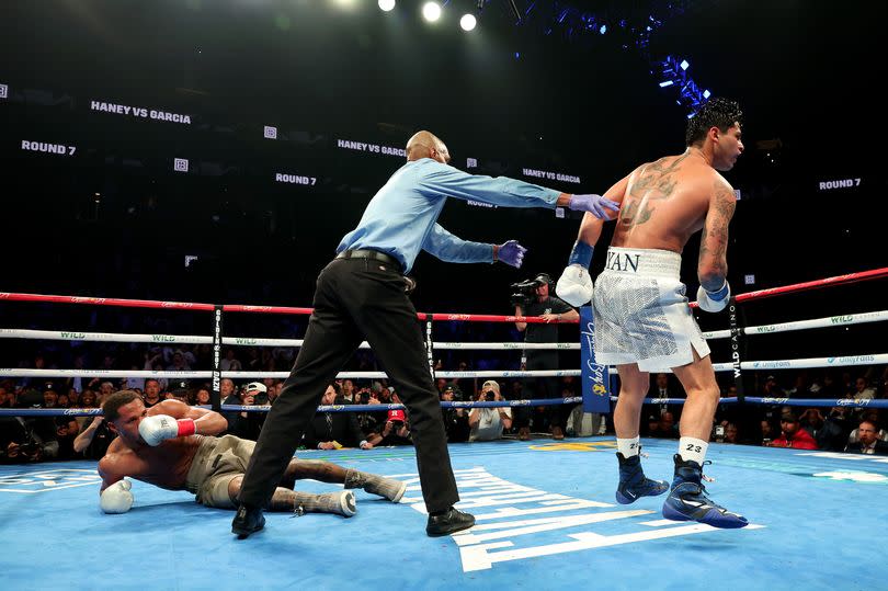 Garcia scored three knockdowns against Haney last weekend -Credit:Getty Images