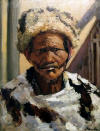 Hugo Naudé's "Hottentot Chief" oil on canvas. (AP Photo/The City of Tshwane)