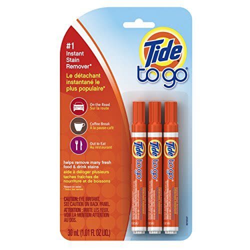 12) Tide to Go Instant Stain Remover Pens