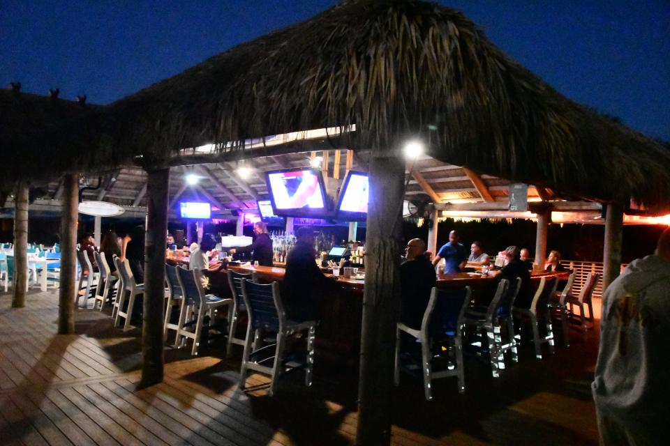 "Eat, drink and hang loose" is the motto at Longboards Tiki Beach Grille at 1550 N. Atlantic, Cocoa Beach.