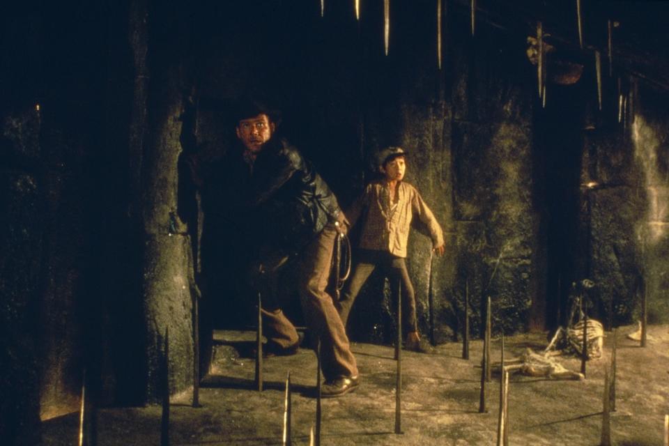 (L-R) Harrison Ford and Jonathan Ke Quan in "Indiana Jones and the Temple of Doom"