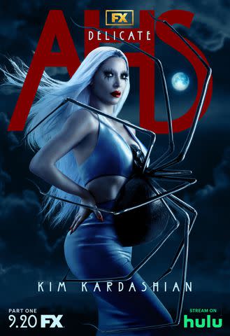 <p>Courtesy of FX</p> Kim Kardashian featured in art for 'American Horror Story: Delicate'