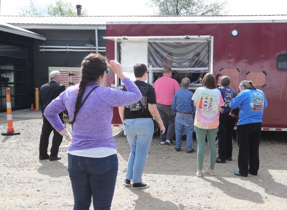 Joe's Barbecue is setting shop at the North Water Brewing Company in Kent monthly to satisfy his mobile food license requirements.