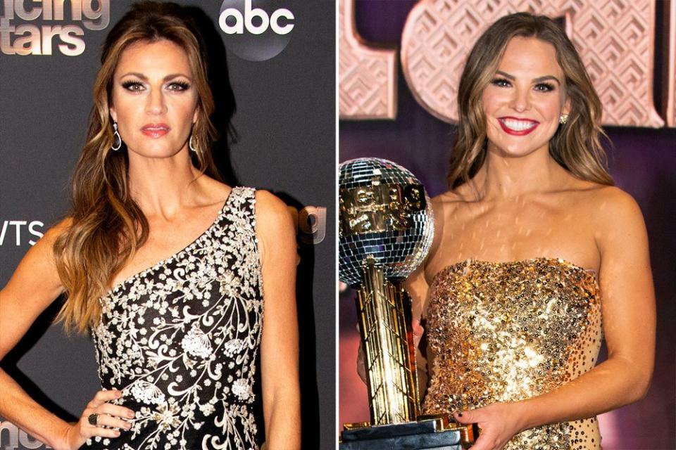 Erin Andrews and Hannah Brown | Eric McCandless/Getty (2)