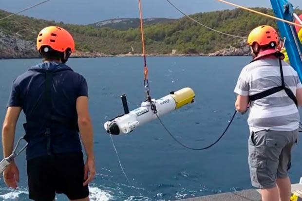 Sparus II autonomous underwater vehicle. Picture: University of Southampton and the University of the Balearic Islands