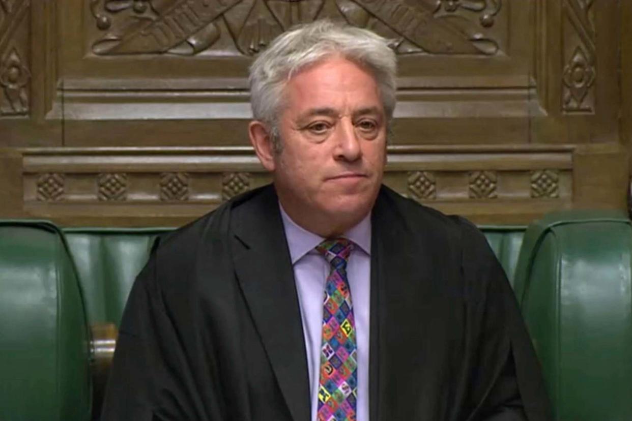 John Bercow rejected the Government's attempt to give MPs a new vote on its Brexit deal: AP