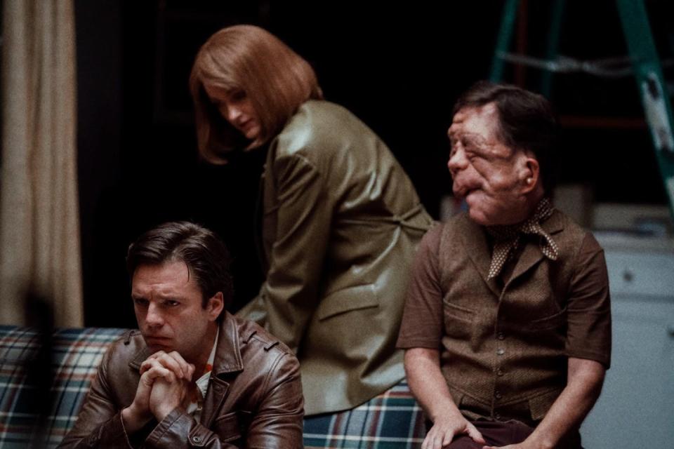 sebastian stan, renate reinsve, adam pearson, a different man