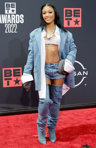 Momodu Mansaray/WireImage Coi Leray at the 2022 BET Awards