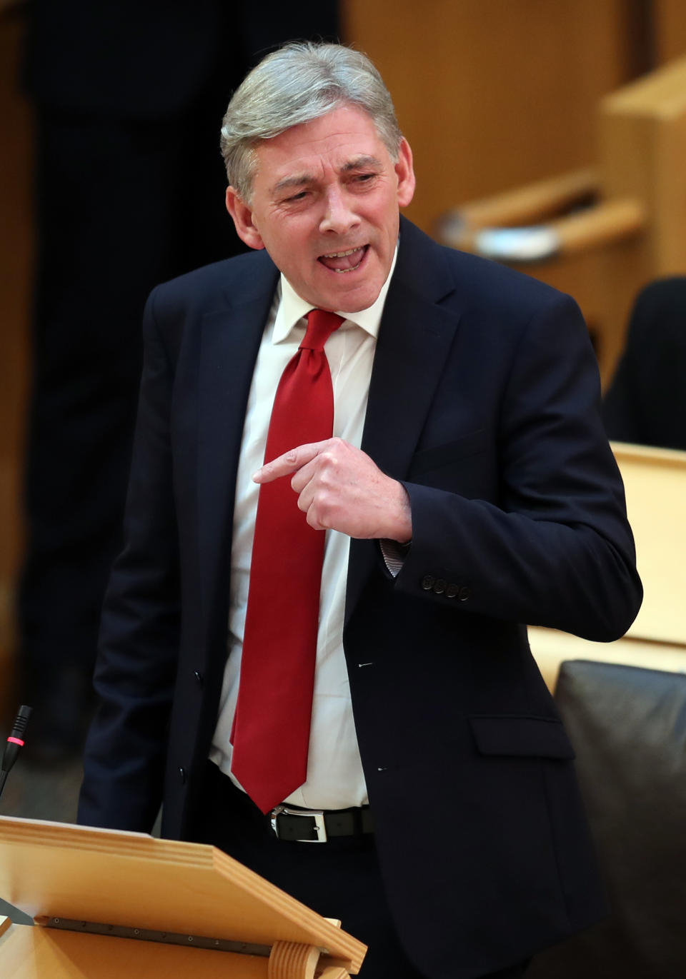 <p>Scottish Labour leader Richard Leonard criticised the First Minister going back on a pledge to scrap student debt.</p>