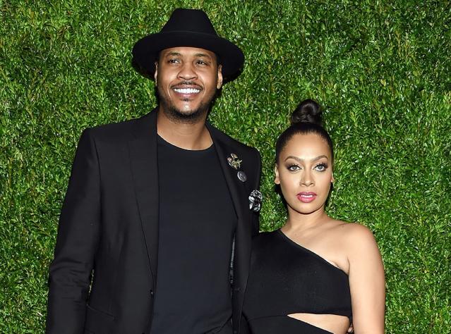 La La Anthony and Carmelo Attend Son's Basketball Game After Divorce