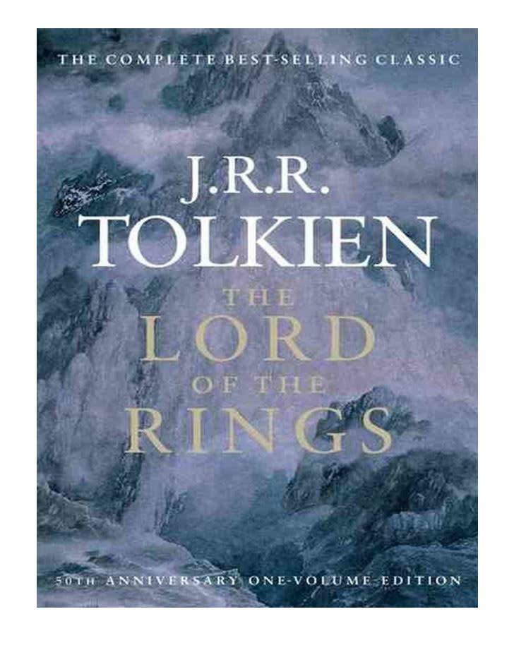 The cover of "The Lord of the Rings" by J. R. R. Tolkien.