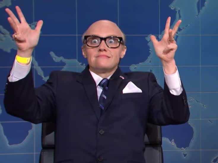 Saturday Night Live’s Kate McKinnon channels Rudy Giuliani (NBC/YouTube)