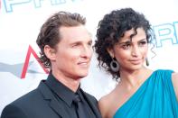 Matthew McConaughey and Camila Alves. 11 June 2009, Culver City, CA. 37th AFI Life Achievement Awards: A Tribute to Michael Douglas at Sony Pictures Studios. Photo Credit: Giulio Marcocchi/Sipa Press./Michael_gm.005/0906120809