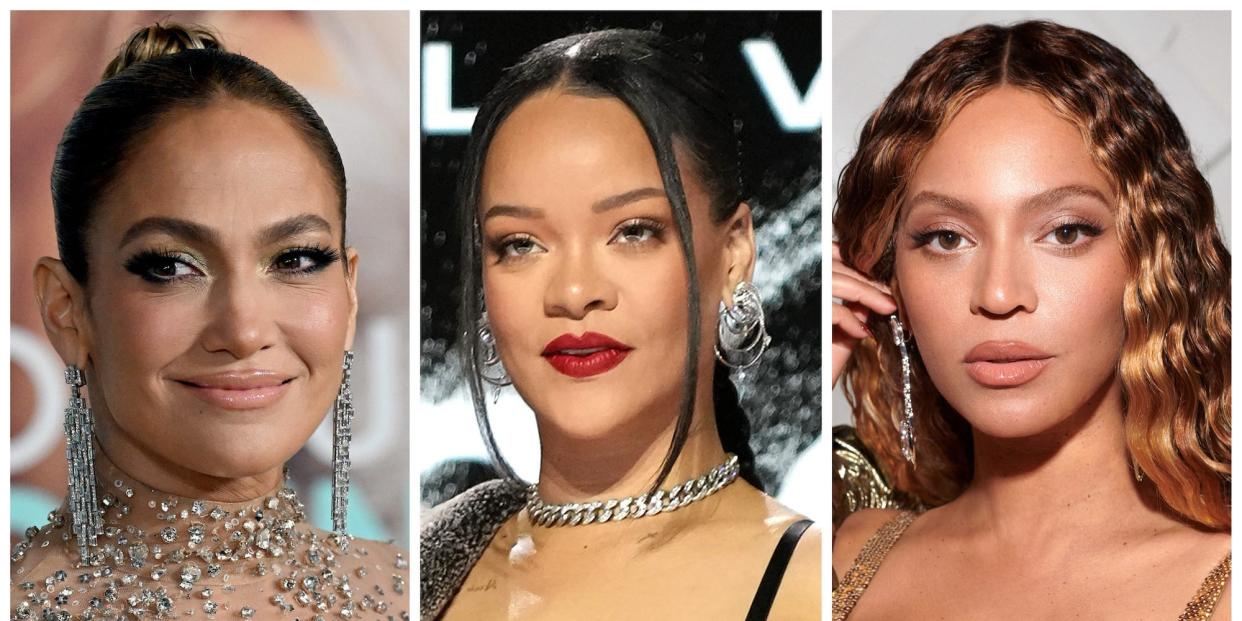 Jennifer Lopez, Rihanna, Beyonce.