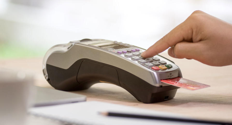 Not understanding German, Ms Shemyakova misunderstood and put her pin in at the tip stage of payment. Source: Getty, file.