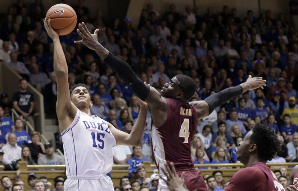 The Duke freshman erupted for a season-best 22 points on Tuesday night. (AP)