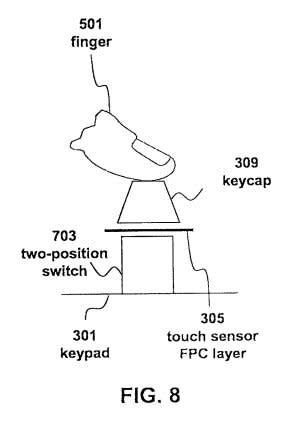 Apple keyboard patent