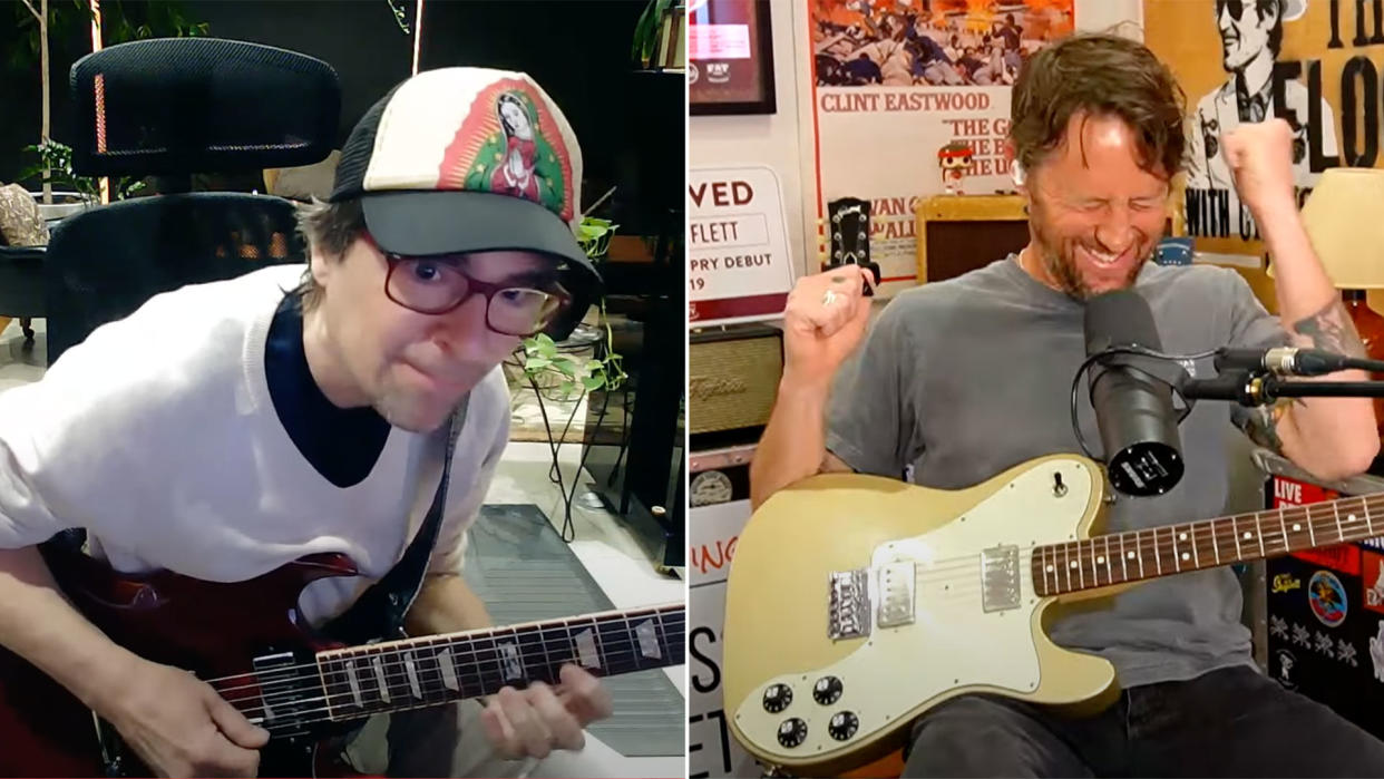  Rivers Cuomo and Chris Shiflett on the Shred With Shifty podcast 