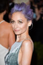 <p>Richie isn’t afraid to play in the coloring box when it comes to trying new hair hues. Her soft lilac look is fire. (Photo: Getty Images) </p>