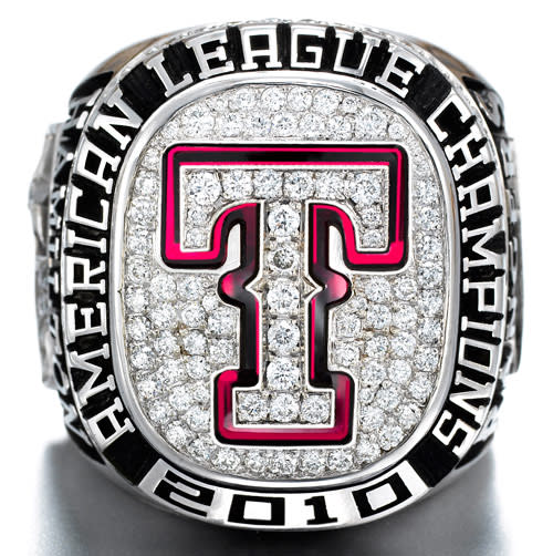 See the Texas Rangers' American League Championship rings