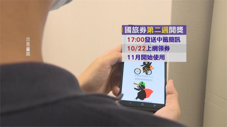 第二週國旅券號碼出爐　計60萬3千多人中獎