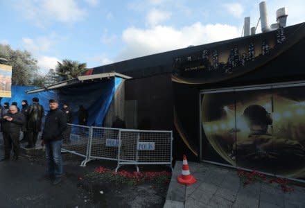 FILE PHOTO: Turkish police stand guard outisde the Reina nightclub by the Bosphorus, which was attacked by a gunman, in Istanbul, Turkey, January 1, 2017.     REUTERS/Huseyin Aldemir