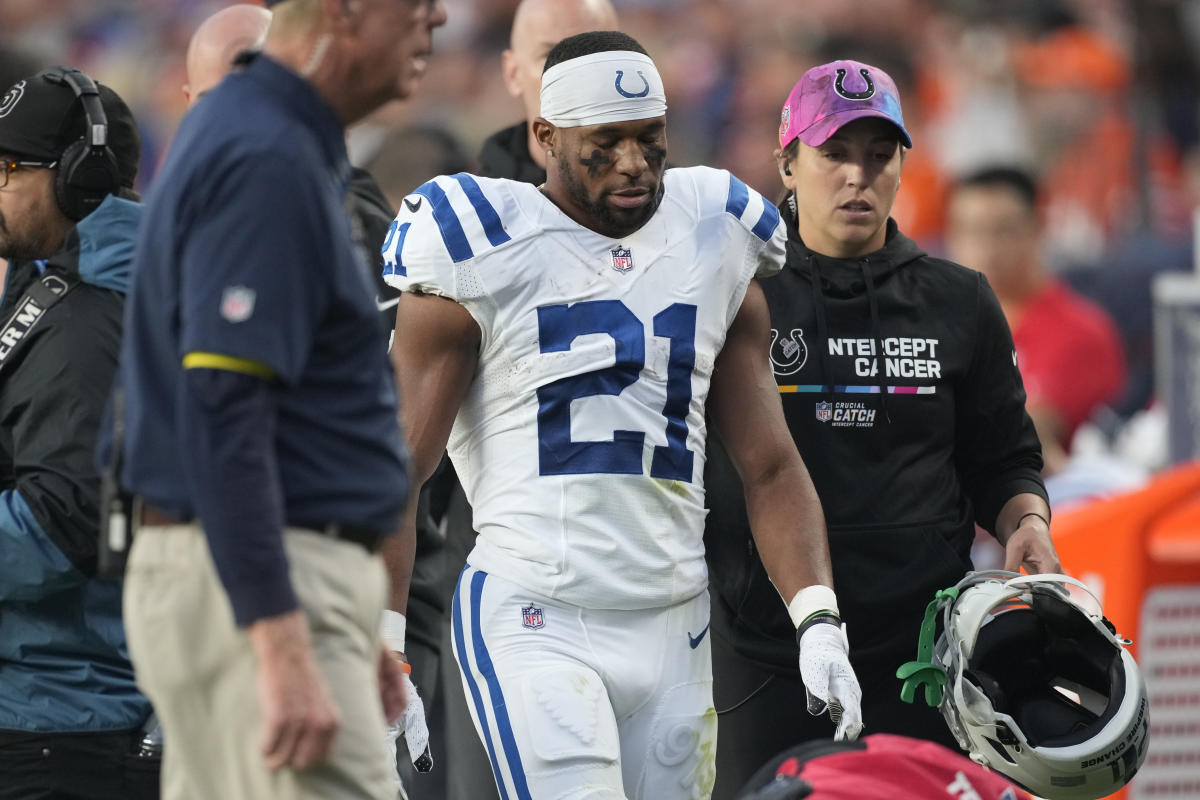 Report: Colts RB Hines ruled out vs. Broncos due to concussion